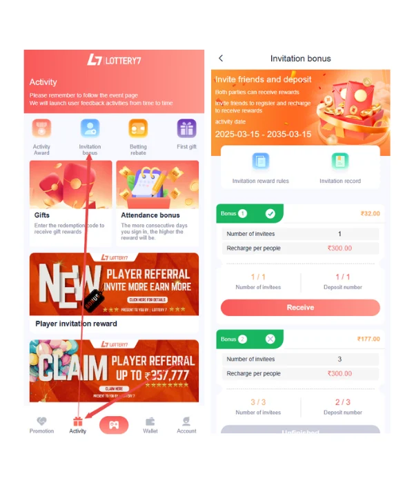 How to claim player referral bonus